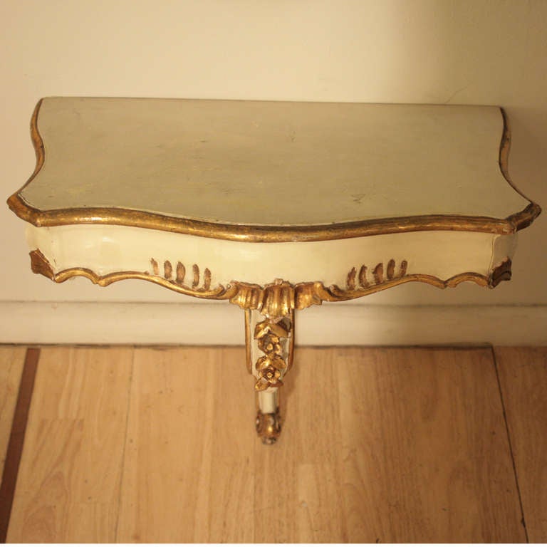 Pair of 1940s Wall-Mounted Consoles