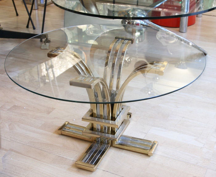Glass A pair of Italian 1960s side tables by Banci For Sale