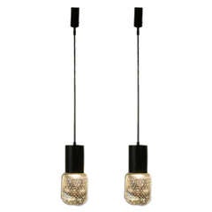 A pair of suspension lights by Seguso