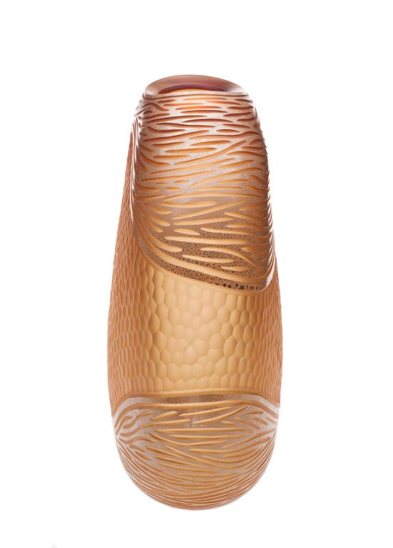Italian Unique Murano Glass Vase For Sale