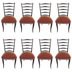 A Set of 8 Chairs School of Osvaldo Borsani