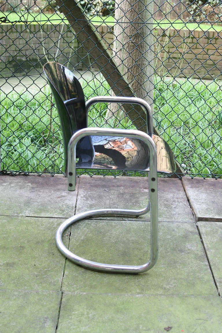 A Set Of Six Afra And Tobia Scarpa Chairs