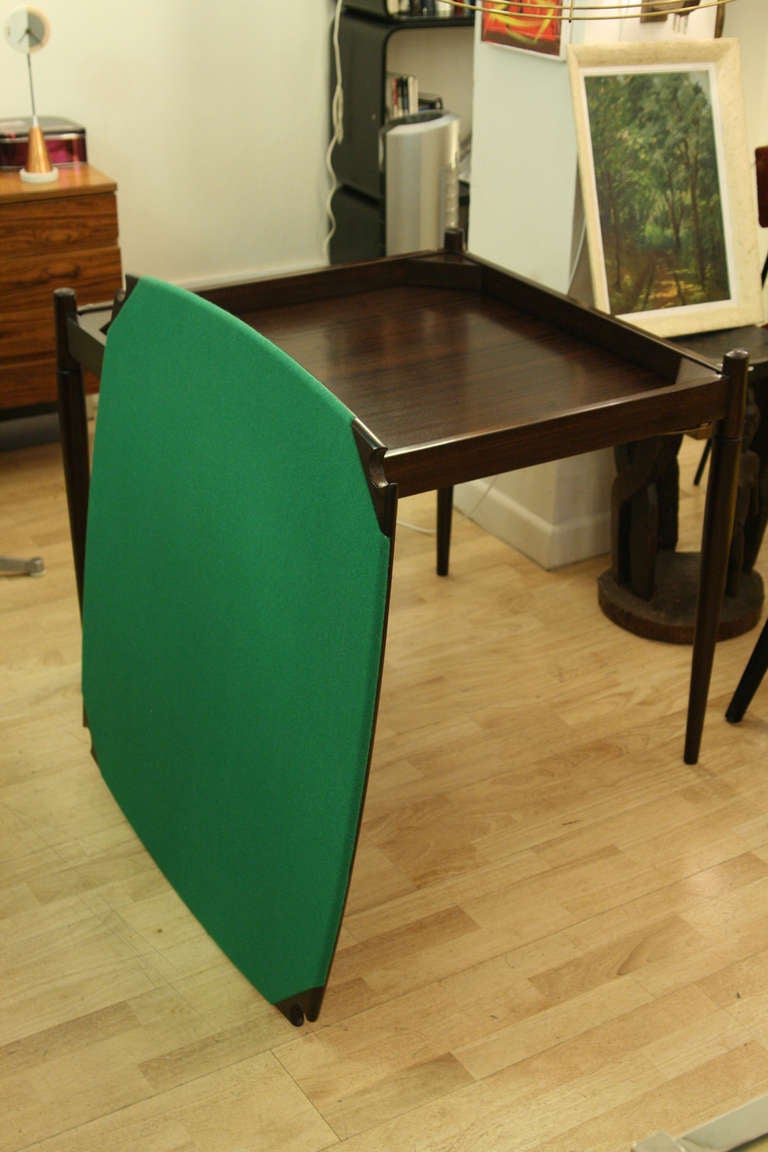 Ebony Gio Ponti Poker Table / Dining Table For Sale