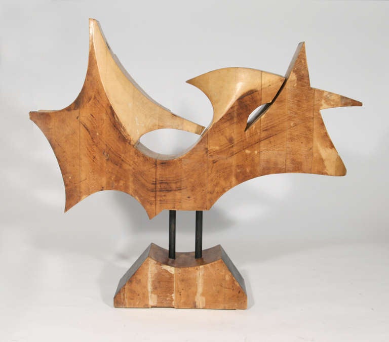 1940s Italian Design Carved Wooden Sculpture In Good Condition In London, GB
