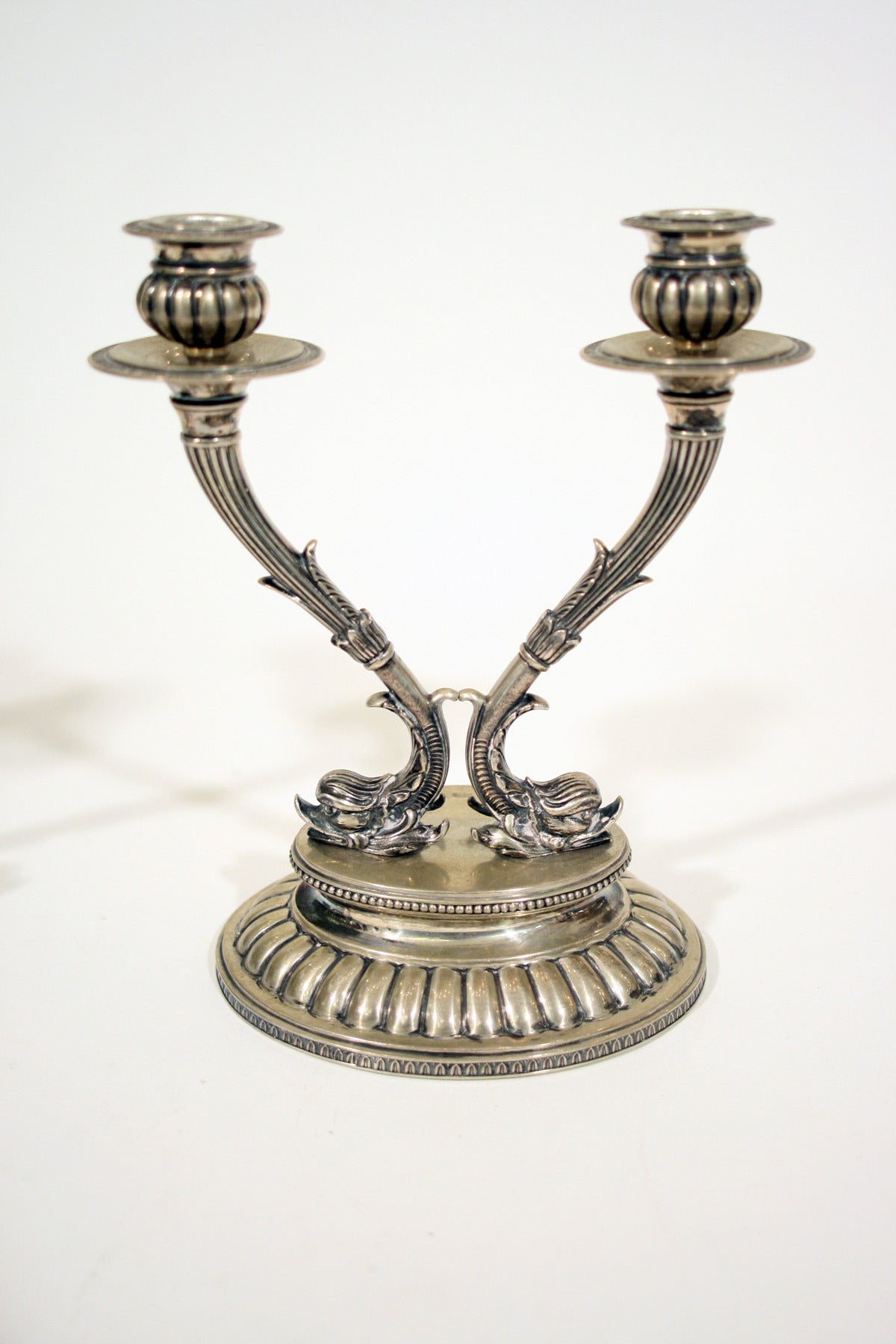Pair of 18th Century Silver Candlesticks Holders