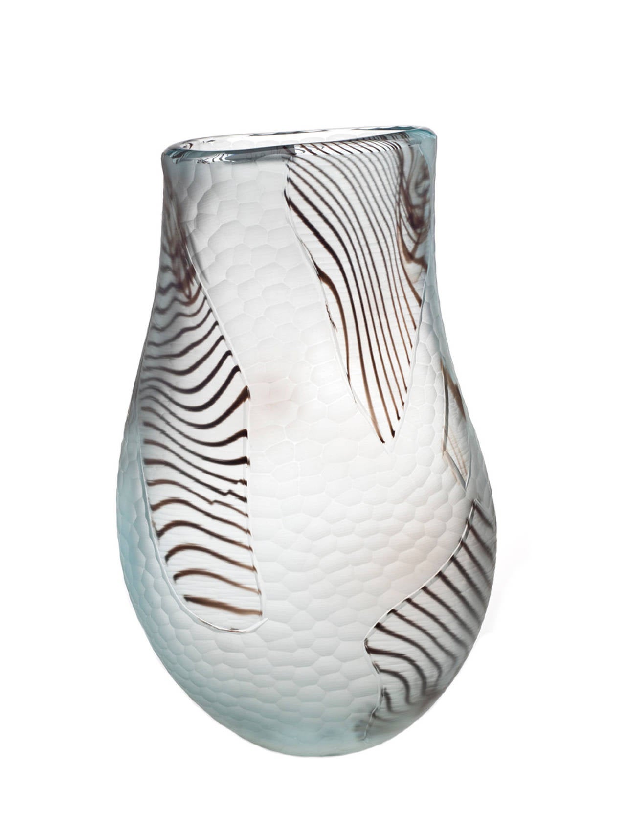 Unique Murano Battuto Vase