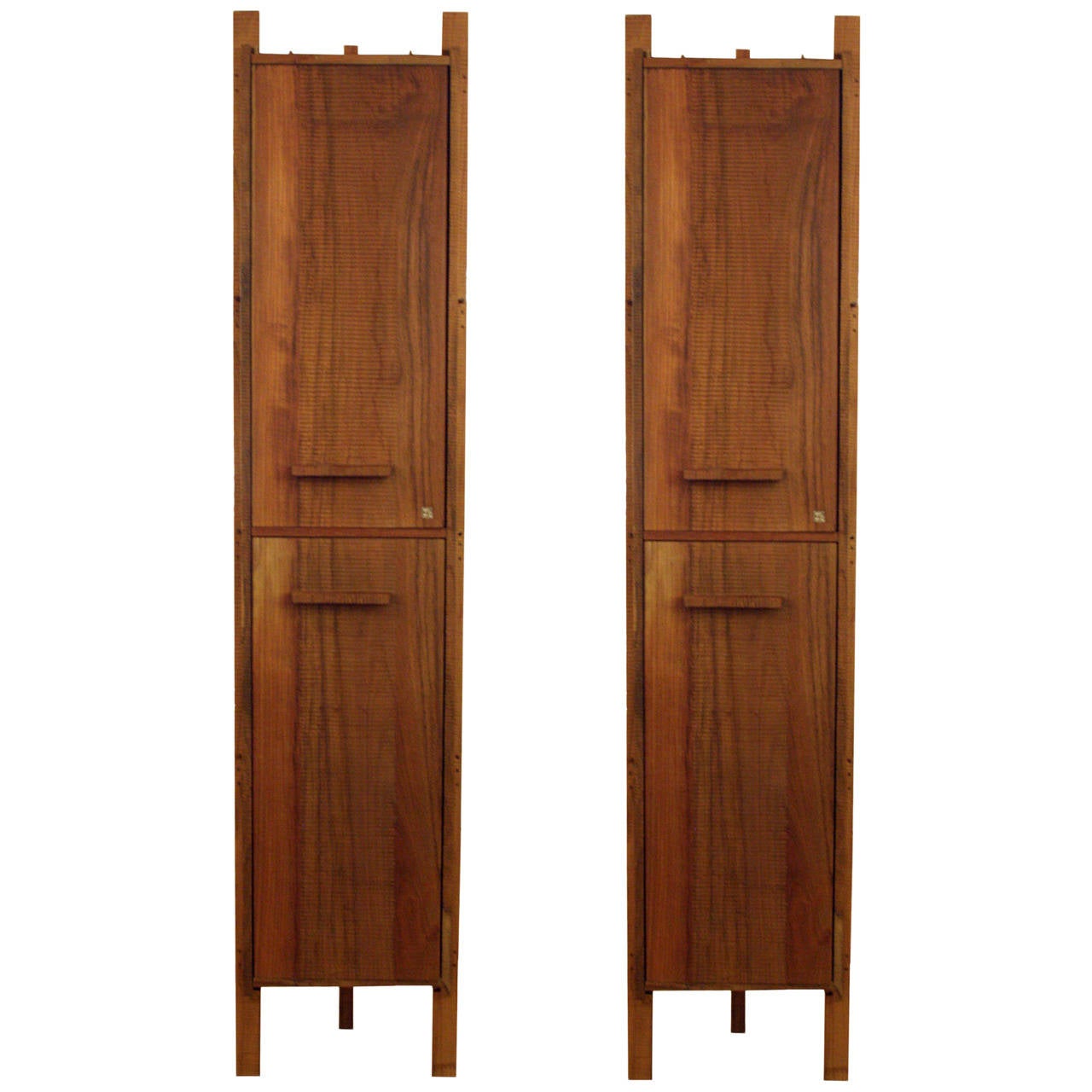 Pair of Unique Tall Storage Units by Anacleto Spazzapan For Sale