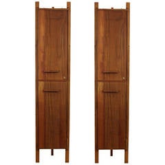 Pair of Unique Tall Storage Units by Anacleto Spazzapan