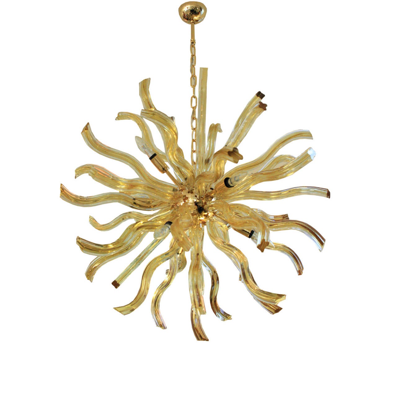 Sun Bursting Sputnik Ceiling Light