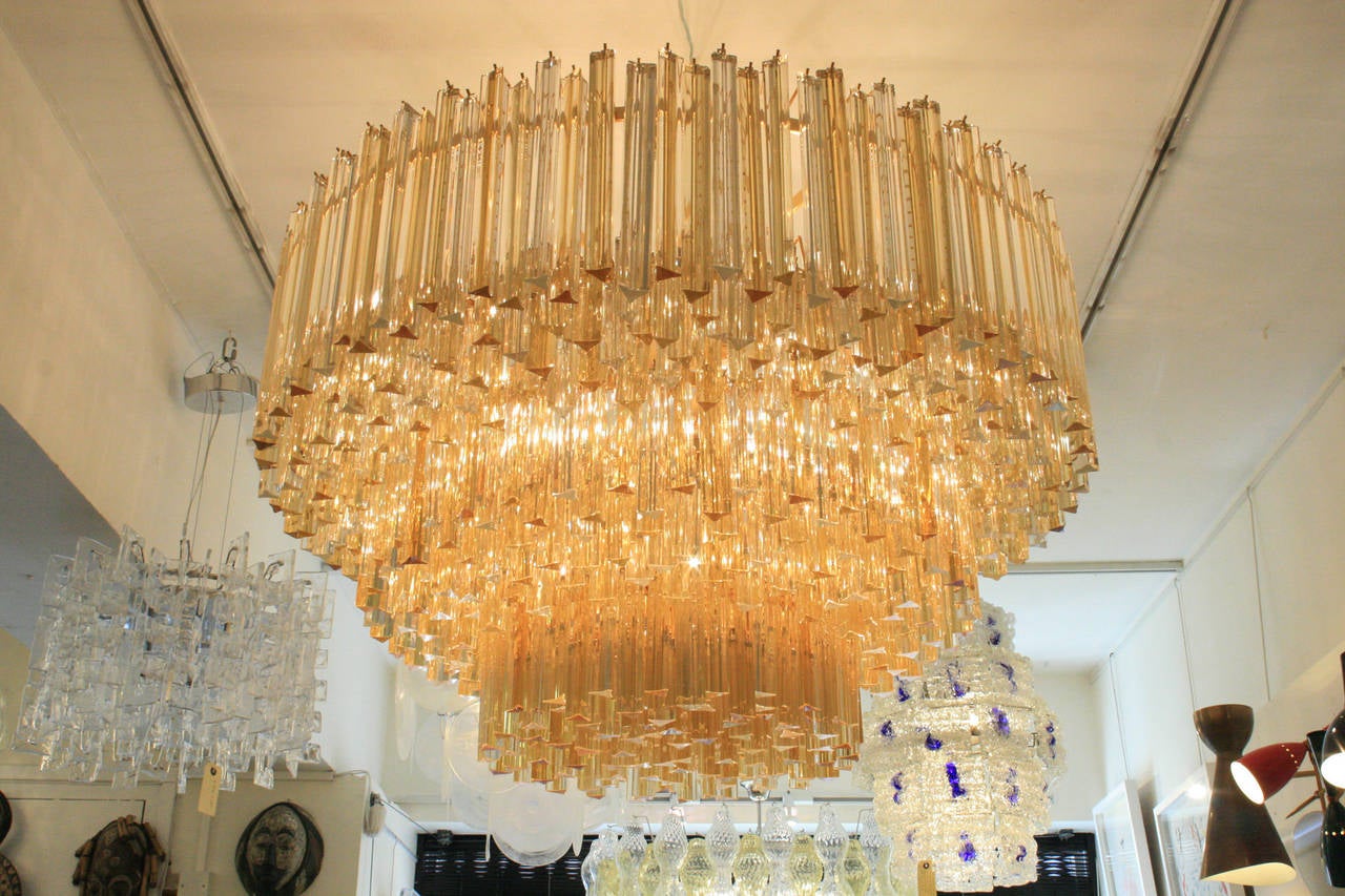 Outstanding Large Venini Ceiling Light