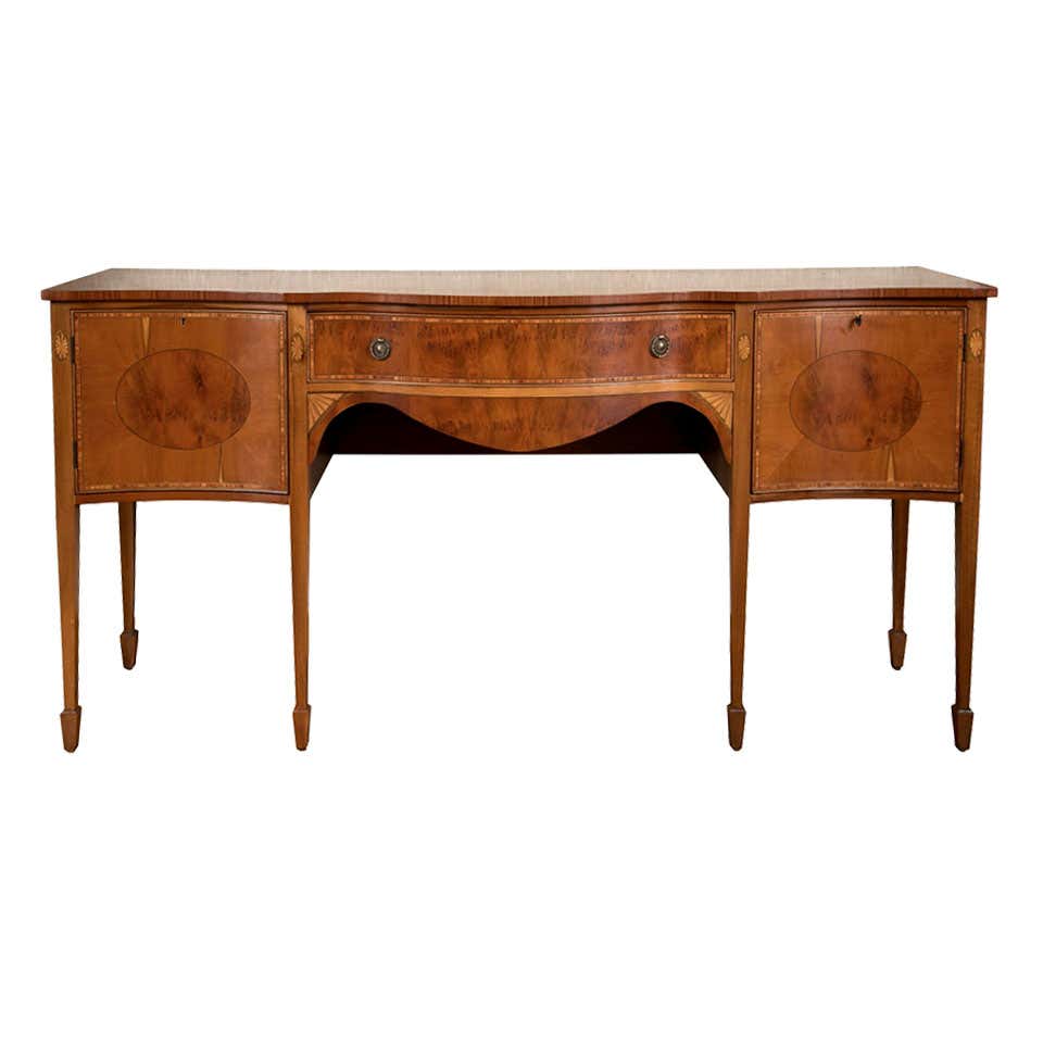 Adam Style Yew Wood Sideboard / Server For Sale at 1stDibs | adam ...