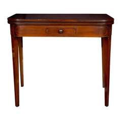 English Mahogany Game Table 11