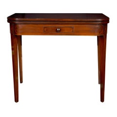 English Mahogany Game Table