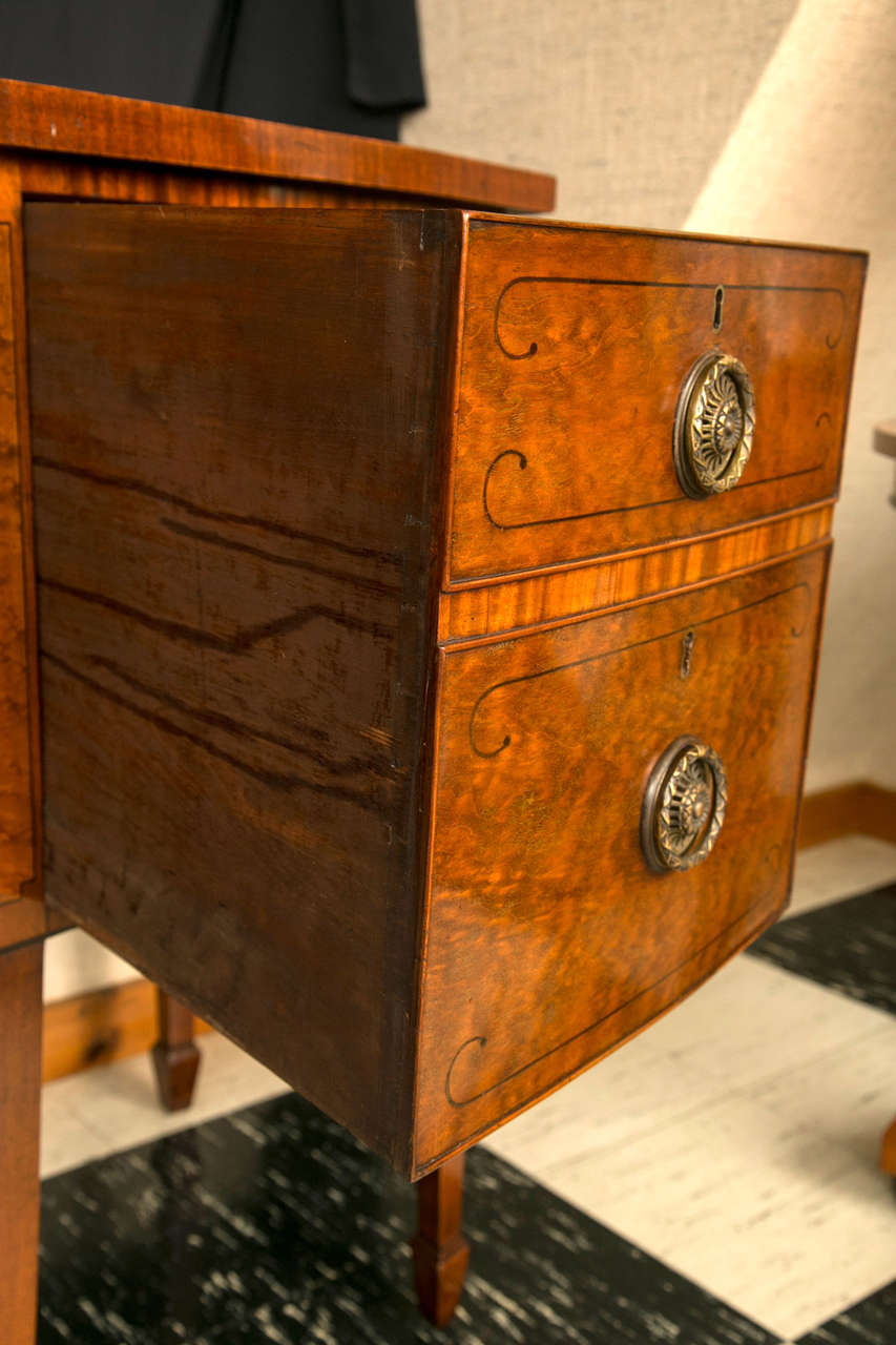 English Mahogany Bow Front Sideboard 4