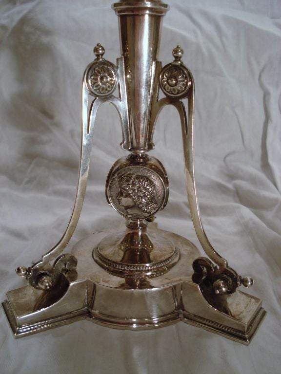 Tiffany Sterling Silver Medallion Tazza