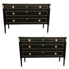 A Pair of Maison Jansen Louis XVI Style Commodes A Pair of Maison Jansen Louis XVI Style Commodes