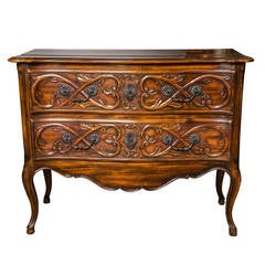 Louis XV Carved Commode Chest