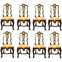 Set of Eight Fine Maison Jansen Dining Chairs 11