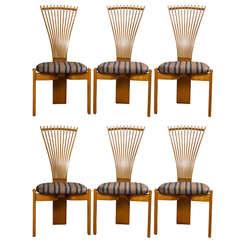 Set of Six Polycraft Fan Back Side Chairs