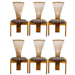 Set of Six Polycraft Fan Back Side Chairs