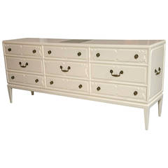 Tommi Parzinger Originals Triple Dresser Cabinet with Lighted Top 11