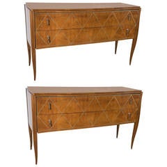 Pair of Tommi Parzinger Style Console Tables or Commodes Pair of Tommi Parzinger Style Console Tables or Commodes