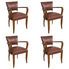 Set of Four Mid-Century Modern Rosewood Armchairs