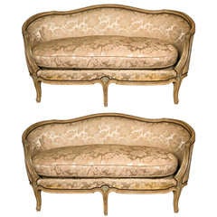 Pair of Louis XV Style Canapes by Jansen