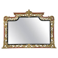 Rococo Style Rectangular Giltwood Mirror 2