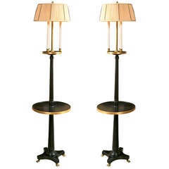 Pair of Candlestick Standing Lamps attrib to Jansen