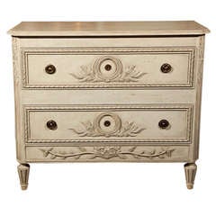 A Painted Swedish Style Commode