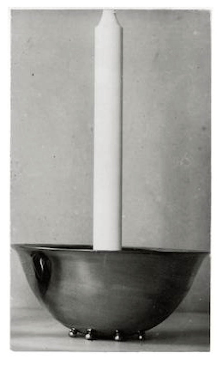 Austrian Josef Hoffmann Wiener Werkstätte Silver Candle Holder