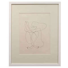 Anthony Quinn Untitled Original Pen and Ink on Paper, 1970 5