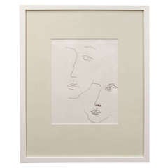 Anthony Quinn Untitled Original Pen and Ink on Paper, 1986 6