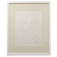 Anthony Quinn Untitled Original Pen and Ink on Paper, 1963 7