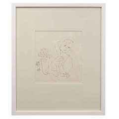 Anthony Quinn Untitled Original Pen and Ink on Paper, 1970 11