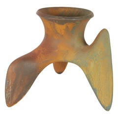 Richard Hirsch Ceramic Ceremonial Cup #40, Tripod Vessels Collection, 1994 2