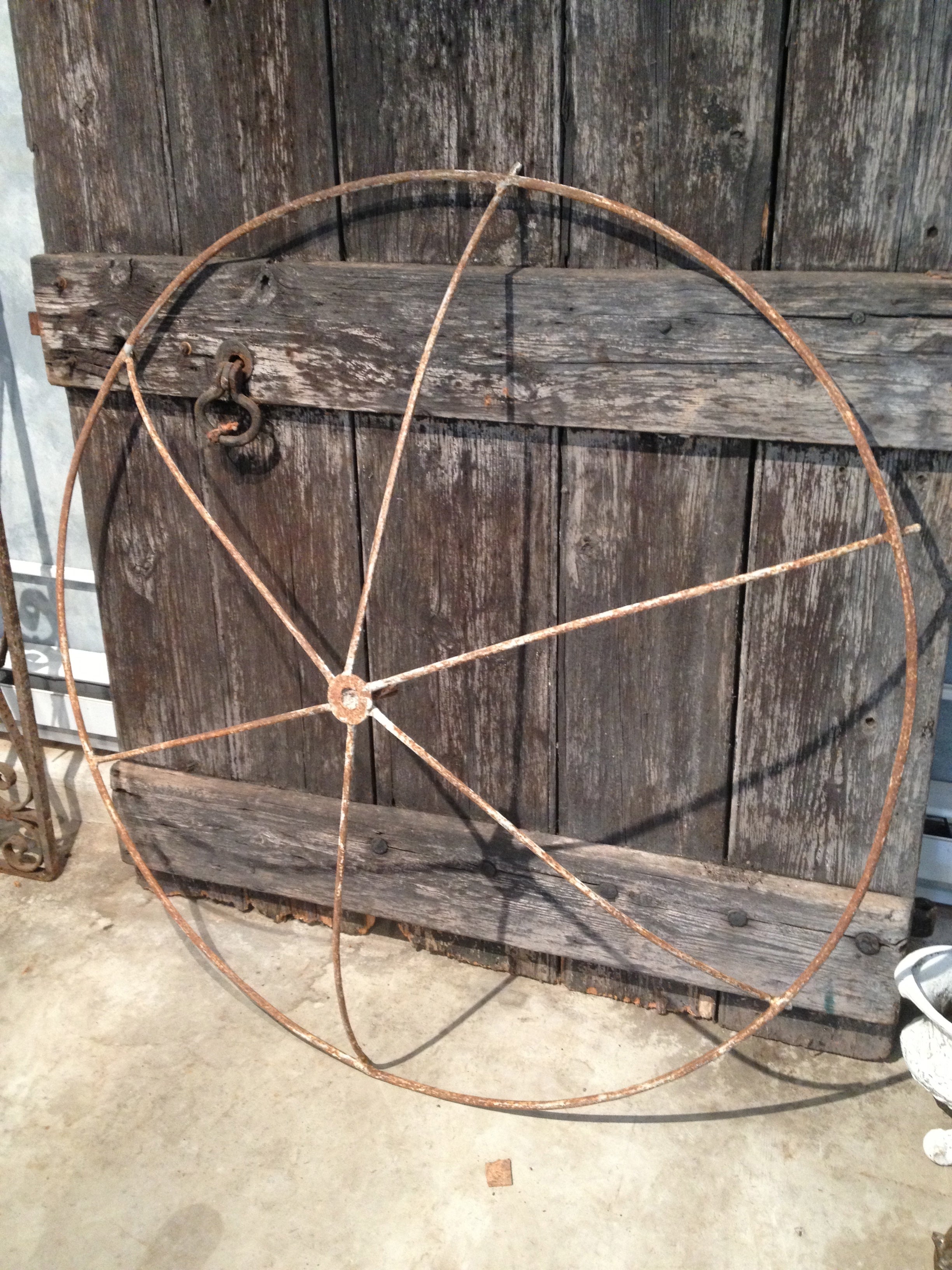 Pair of French Rose Umbrella Trellises