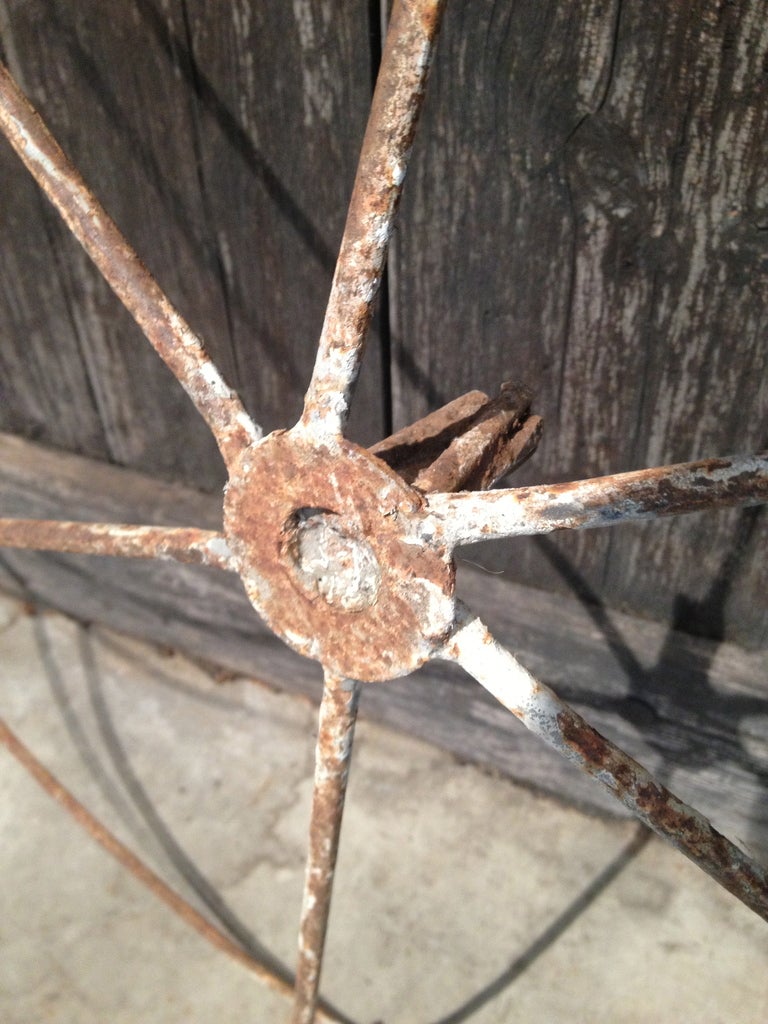 Pair of French Rose Umbrella Trellises In Excellent Condition In Woodbury, CT