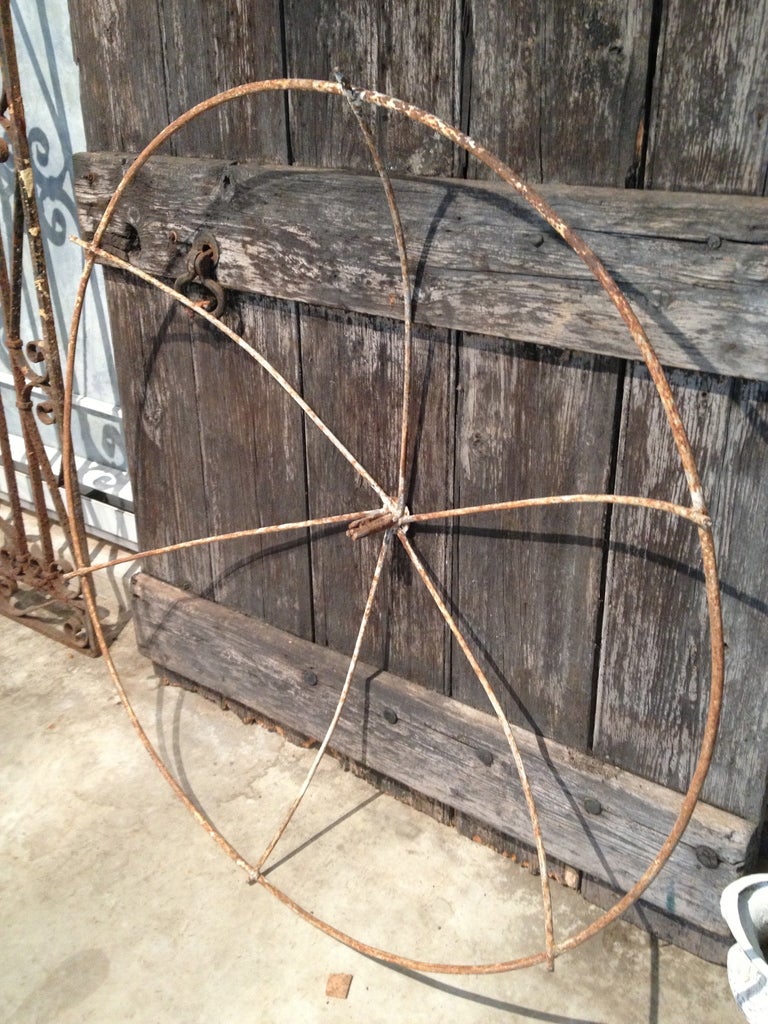 Mid-20th Century Pair of French Rose Umbrella Trellises