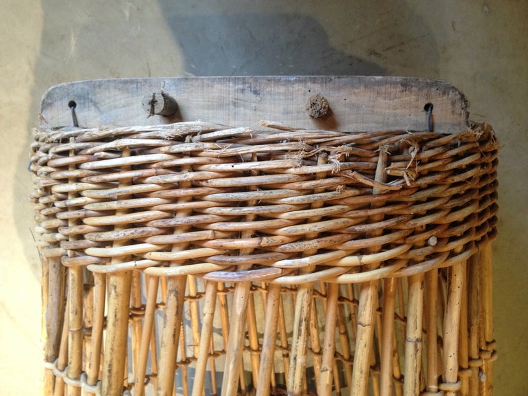 Mid-20th Century Large French Baguette Basket