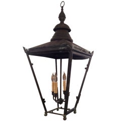 Large 19th C English Copper Lantern