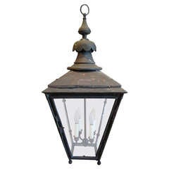 Classic Edwardian Verdigris Copper Lantern