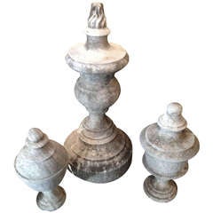 19th Century Marble Finials