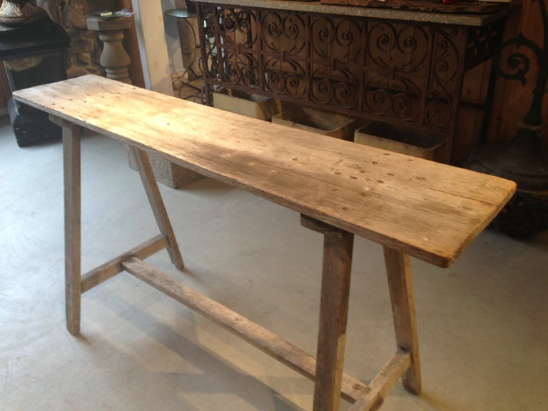 19th C French Lavandiere Trestle Table