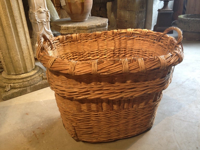 19th Century Huge French Champagne Basket