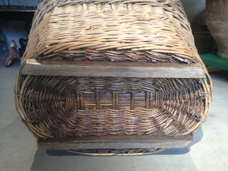 Huge French Champagne Basket 1