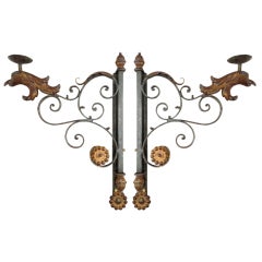 Pair of Decorative French Griffin Candle Sconces