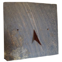 Antique Early French Slate Sundial