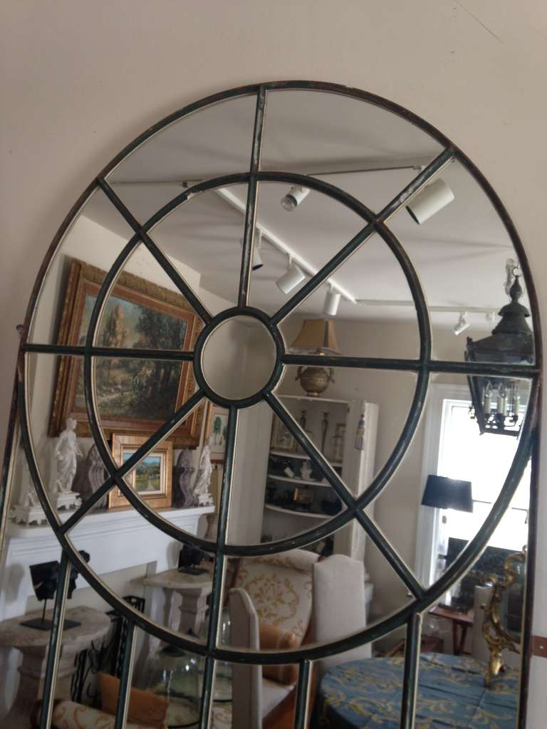Magnificent, Enormous 19th Century English Mirrored Window In Excellent Condition In Woodbury, CT